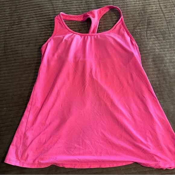 Victoria’s Secret VSX Sport Blue Pink Racerback Tank Tops - Picture 3 of 10